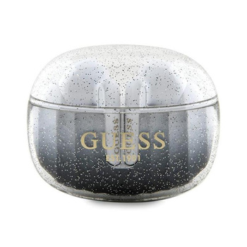 Guess Glitter Gradient - TWS Bluetooth fejhallgató + töltőtáska (fekete)