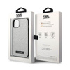 Karl Lagerfeld Glitter Plaque Logo - iPhone 14 Plus Case (silver)