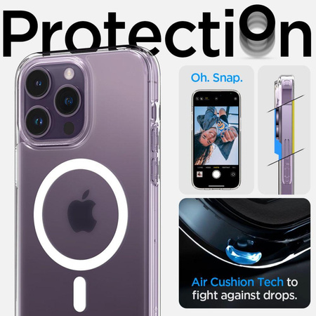 Spigen Ultra Hybrid Mag MagSafe – Etui do iPhone 14 Pro Max (Frost Clear)
