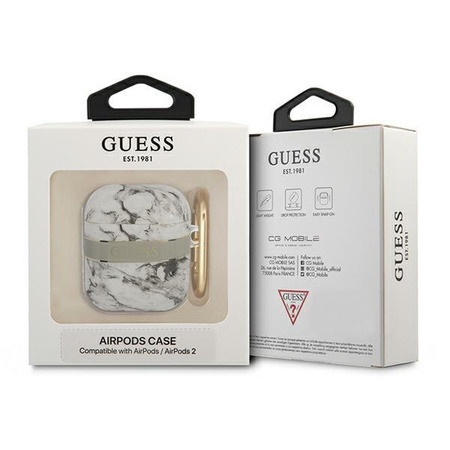 Guess Marble Strap - Airpods 1/2 gen Gehäuse (Grau)