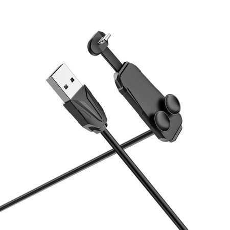 Borofone - USB-A zu Lightning Gaming-Kabel mit ergonomischer Handyhalterung, schwarz