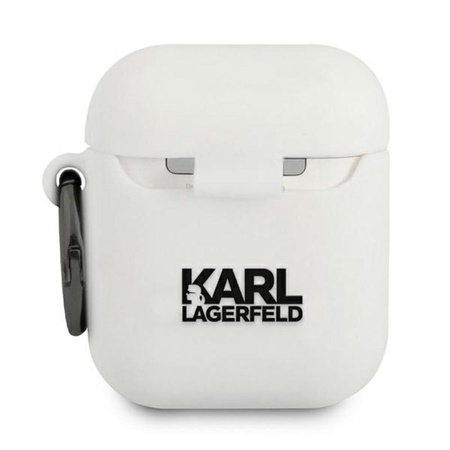 Karl Lagerfeld Choupette 3D - Étui pour Apple Airpods (blanc)