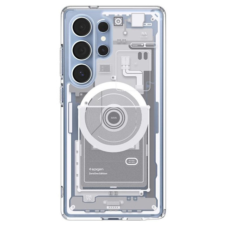 Spigen Ultra Hybrid Mag MagSafe - Pouzdro pro Samsung Galaxy S25 Ultra (Zero One White)