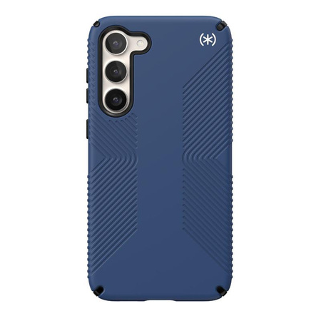 Speck Presidio2 Grip - Rutschfeste Hülle für Samsung Galaxy S23+ (Küstenblau/Schwarz)