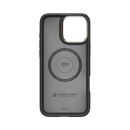 Spigen Enzo Aramid MagSafe - iPhone 16 Pro Max tok (fekete / természetes)