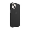 Speck CandyShell Pro + MagSafe - Coque pour iPhone 14 / iPhone 13 avec revêtement MICROBAN (Noir / Gris ardoise)