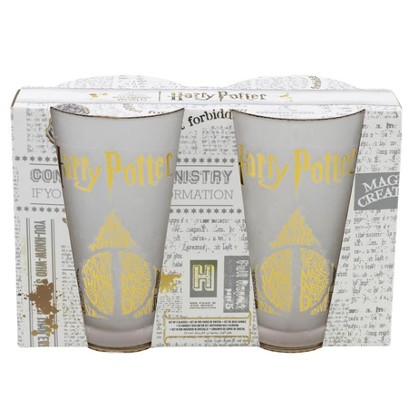 Harry Potter - Set aus zwei Gläsern in einer dekorativen Schachtel aus der Golden Magic Kollektion 490 ml