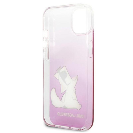 Karl Lagerfeld Choupette Fun - iPhone 13 tok (rózsaszín)