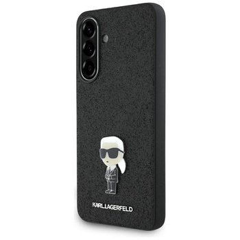 Karl Lagerfeld Fixed Glitter Iconic Logo Metal Pin - pouzdro pro Samsung Galaxy A36 5G (černé)