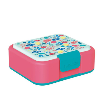 Quokka Twist Kids - Dvoustěnná nádoba na jídlo / svačinový box (Flowers)