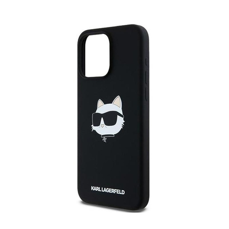 Karl Lagerfeld Silicone Choupette Head MagSafe - iPhone 15 Pro Case (black)