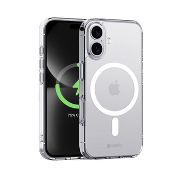 Crong Clear MAG Cover - Étui MagSafe pour iPhone 16 Plus (transparent)