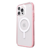 Speck Presidio Perfect-Clear avec Impact Geometry + MagSafe - Coque pour iPhone 13 Pro Max avec revêtement MICROBAN (transparent/rose)