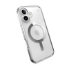 Speck Presidio Perfect-Clear MagSafe - pouzdro pro iPhone 16 (čiré / chromované provedení / stříbrná barva)