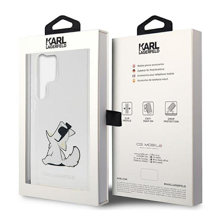 Karl Lagerfeld Choupette Fun - Samsung Galaxy S23 Ultra Case (transparent)