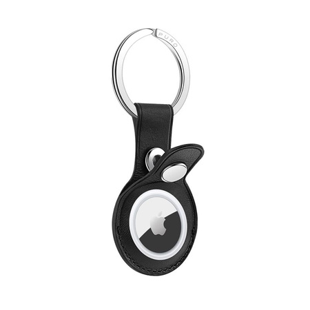 Puro SKY Case - Apple AirTag keychain in eco-friendly leather (black)