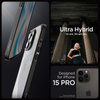 Spigen Ultra Hybrid - Coque pour iPhone 15 Pro (Frost Black)