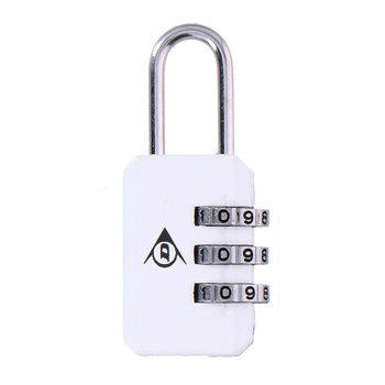 Dunlop - Kłódka do walizki, na szyfr (biały)