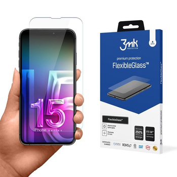 3mk FlexibleGlass - Hybridglas für iPhone 15 Pro