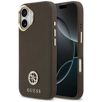 ETUI DO IPHONE 17 do MAGSAFE GUESS ORYGINALNE BRĄZOWE ELEGANCKIE MODNE