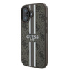 Guess 4G Printed Stripes MagSafe - iPhone 16 Plus Case (brown)