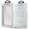 Karl Lagerfeld Rhinestones Karl Head Logo - Etui Samsung Galaxy S25 (rose)