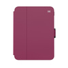 Speck Balance Folio - Étui pour iPad mini 6 (2021) avec revêtement MICROBAN (Very Berry Red Slate Grey)