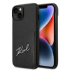 Karl Lagerfeld Signature Logo Cardslot - Case for iPhone 14 Plus (Black)