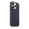 Apple Leather Case - Bőr tok MagSafe-talppal iPhone 14 Pro készülékhez (tinta)