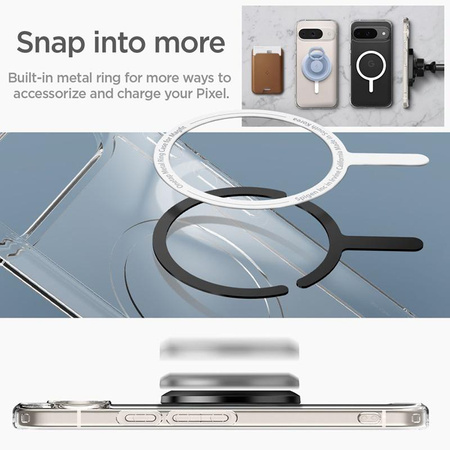 Spigen Ultra Hybrid OneTap Ring MagSafe - pouzdro pro Google Pixel 9 Pro (bílé)