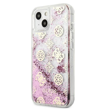 Guess Peony Liquid Glitter - iPhone 13 Tasche (rosa)