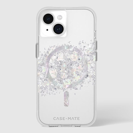 Case-Mate Karat MagSafe - iPhone 15 / iPhone 14 / iPhone 13 Hülle verziert mit Perlmutt (A Touch of Pearl)