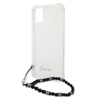 Guess Black Pearl Strap - Case iPhone 12 / iPhone 12 Pro (Clear)