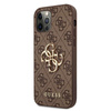 Guess 4G Big Metal Logo - iPhone 12 Pro Max Case (brown)