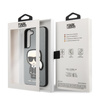 Karl Lagerfeld Saffiano Ikonik Patch - Etui Samsung Galaxy S22 (srebrny)
