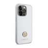 Guess 4G Strass Metal Logo - Coque iPhone 15 Pro Max (argent)