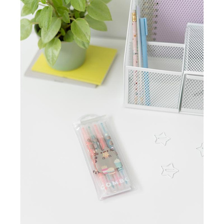 Pusheen - Foodie collection, double-sided markers / pens, set of 4 pcs