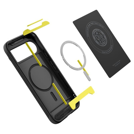 ETUI DO GOOGLE PIXEL 10 | 10 PRO do MAGSAFE SPIGEN RUGGED ORYGINALNE CZARNE