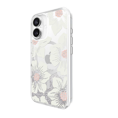 Kate Spade New York Liquid Glitter MagSafe - iPhone 16 Case (Hollyhock Floral)