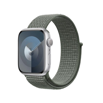 Crong Nylon – Sportovní řemínek pro Apple Watch 44/45/46/49 mm (Military Green)