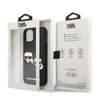 Karl Lagerfeld Ikonik 3D Karl & Choupette - iPhone 14 Plus tok (fekete)