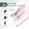 Speck Presidio2 Grip ClickLock & MagSafe - Case for iPhone 15 / iPhone 14 / iPhone 13 (Nimbus Pink / Dahlia Pink)