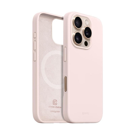 Crong Color Cover Magnetisch - iPhone 16 Pro Max MagSafe Hülle (sandrosa)