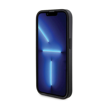 Guess Bundle Pack MagSafe 4G Metal Gold Logo - Etui Set + Power Bank 5000mAh MagSafe iPhone 14 Pro Max (schwarz)