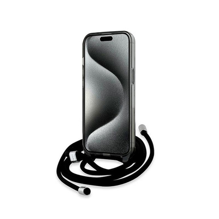 Karl Lagerfeld IML Crossbody Monogramm Karl & Choupette Head MagSafe - iPhone 15 / 14 / 13 Tasche (schwarz)