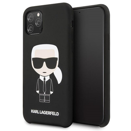 Karl Lagerfeld Fullbody Silicone Iconic - Etui iPhone 11 Pro (Black)