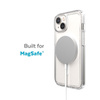 Speck Gemshell + MagSafe - Case for iPhone 15 Plus / iPhone 14 Plus with MICROBAN coating (Clear)