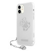 Guess 4G Big Logo Charm - pouzdro pro iPhone 11 (stříbrné přívěsky)