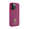 Guess 4G Strass Metall Logo - iPhone 15 Pro Tasche (rosa)