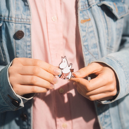 Mumin - Set aus 4 Ansteckbuttons für Kleidung oder Rucksack